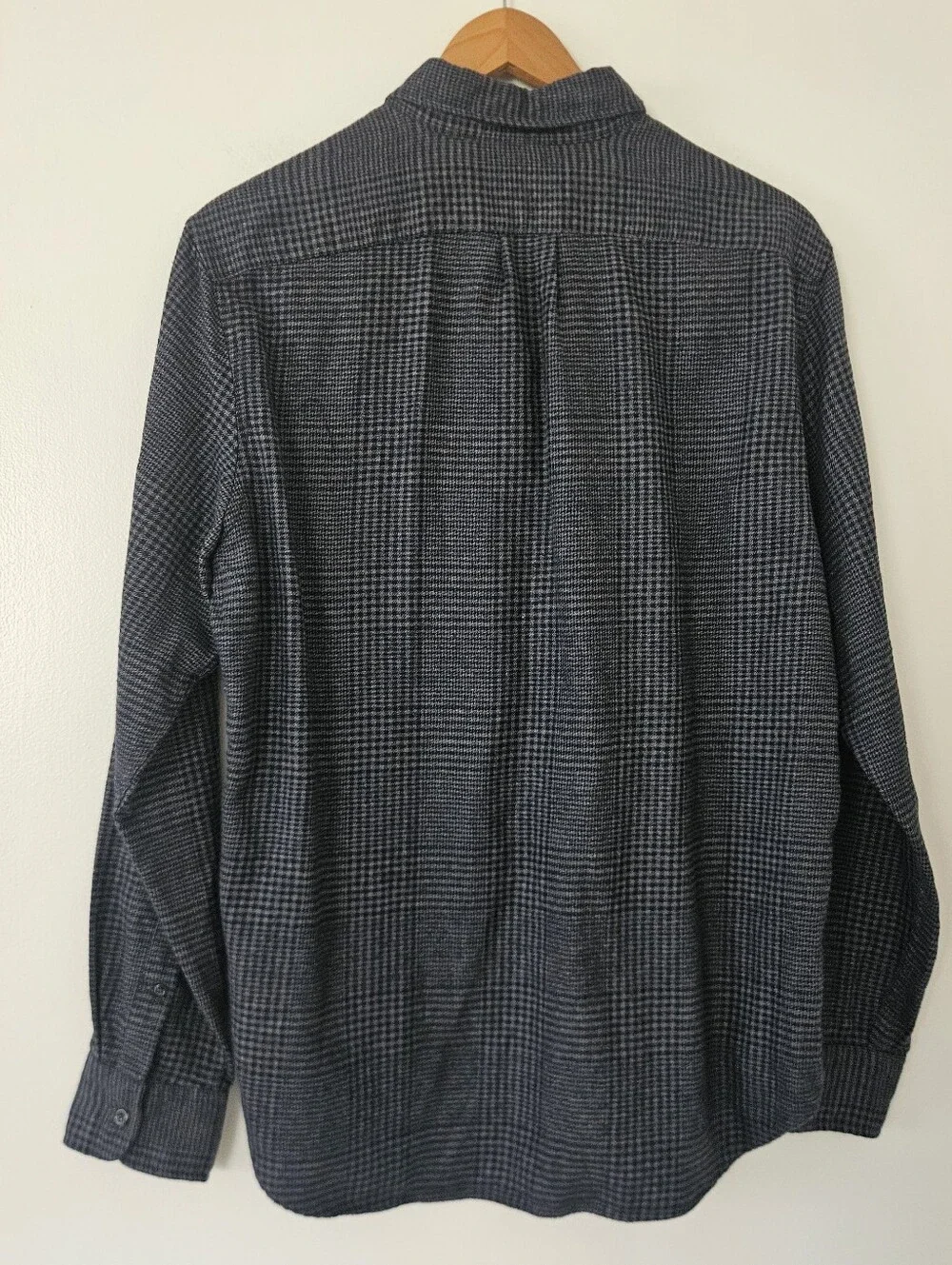 J Crew Mens Shirt M Slim Cashmere Blend Flannel Plaid BN823 Soft Preppy Office